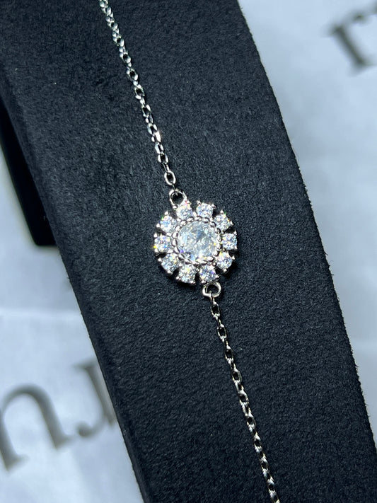 سوار حجرة الزيركون المستديرة ايطالي