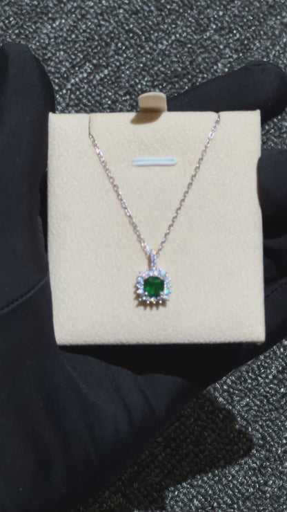 قلادة ايمرلد مخبرية ايطالية