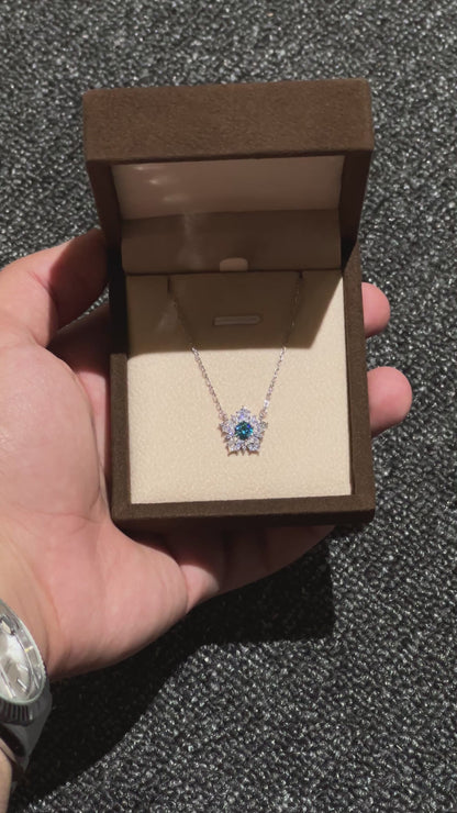 قلادة ثلج ازرق ايطالية